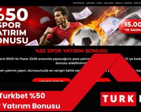 Turkbet %50 Spor Yatırım Bonusu