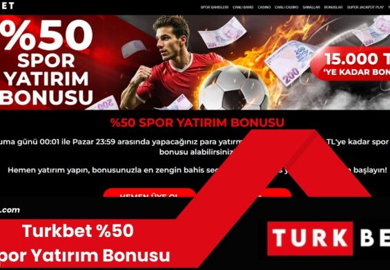 Turkbet %50 Spor Yatırım Bonusu