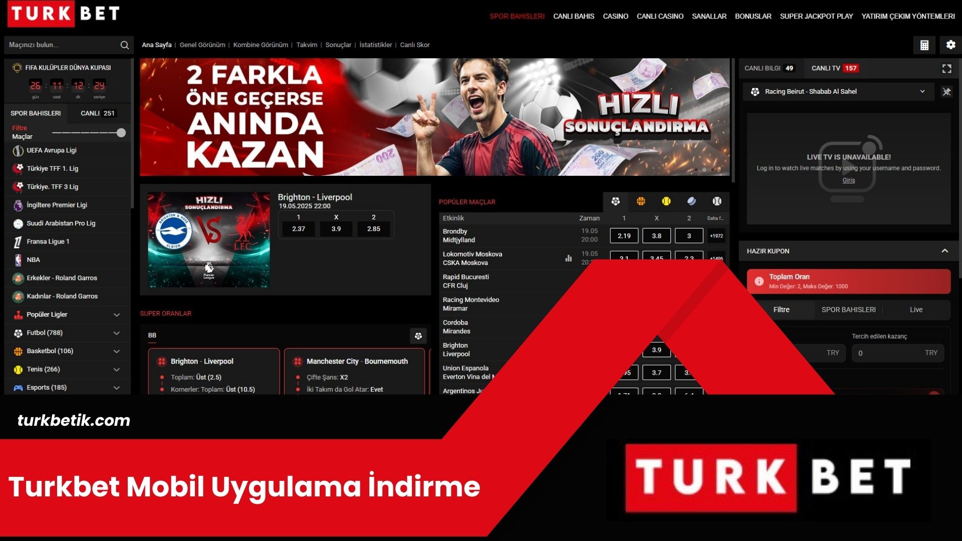 Turkbet Mobil Uygulama İndirme