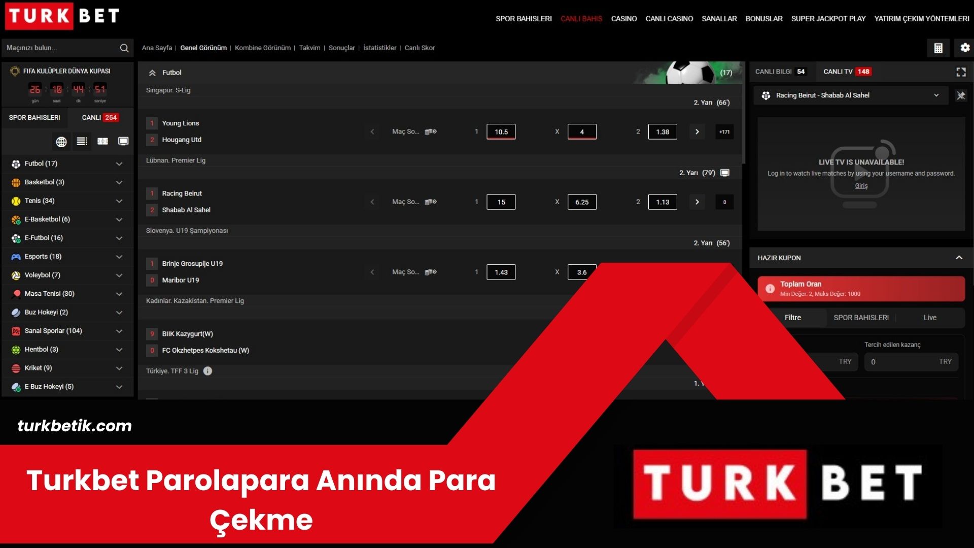 Turkbet Parolapara Anında Para Çekme